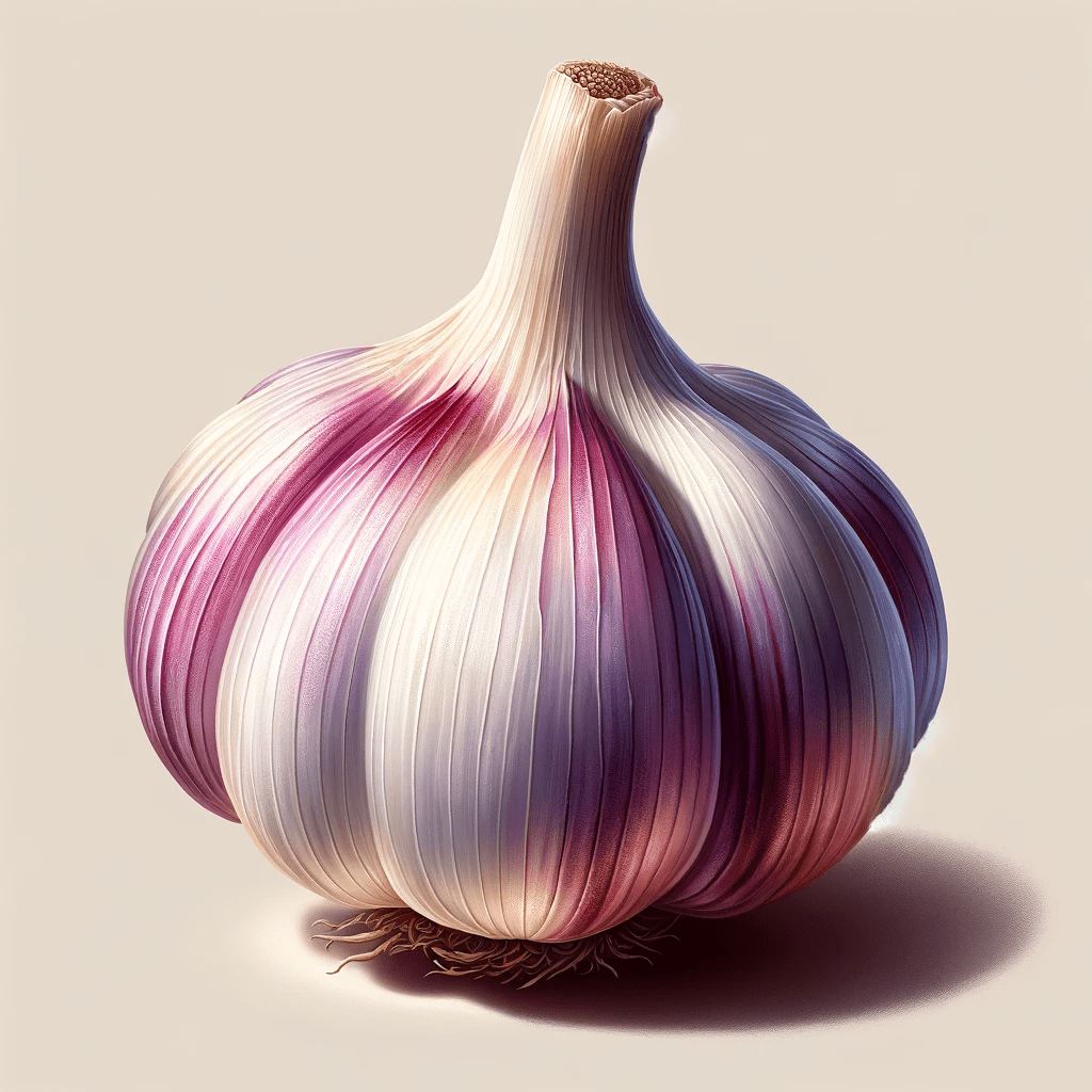 Purple garlic